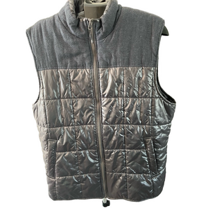 Coleman‎ Men's Charcoal Puffer Jacket vest XL black gray quilted